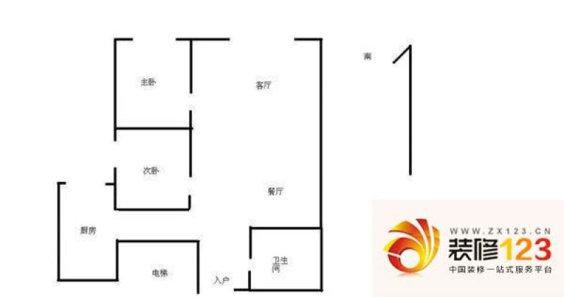 四合上院 0室 户型图