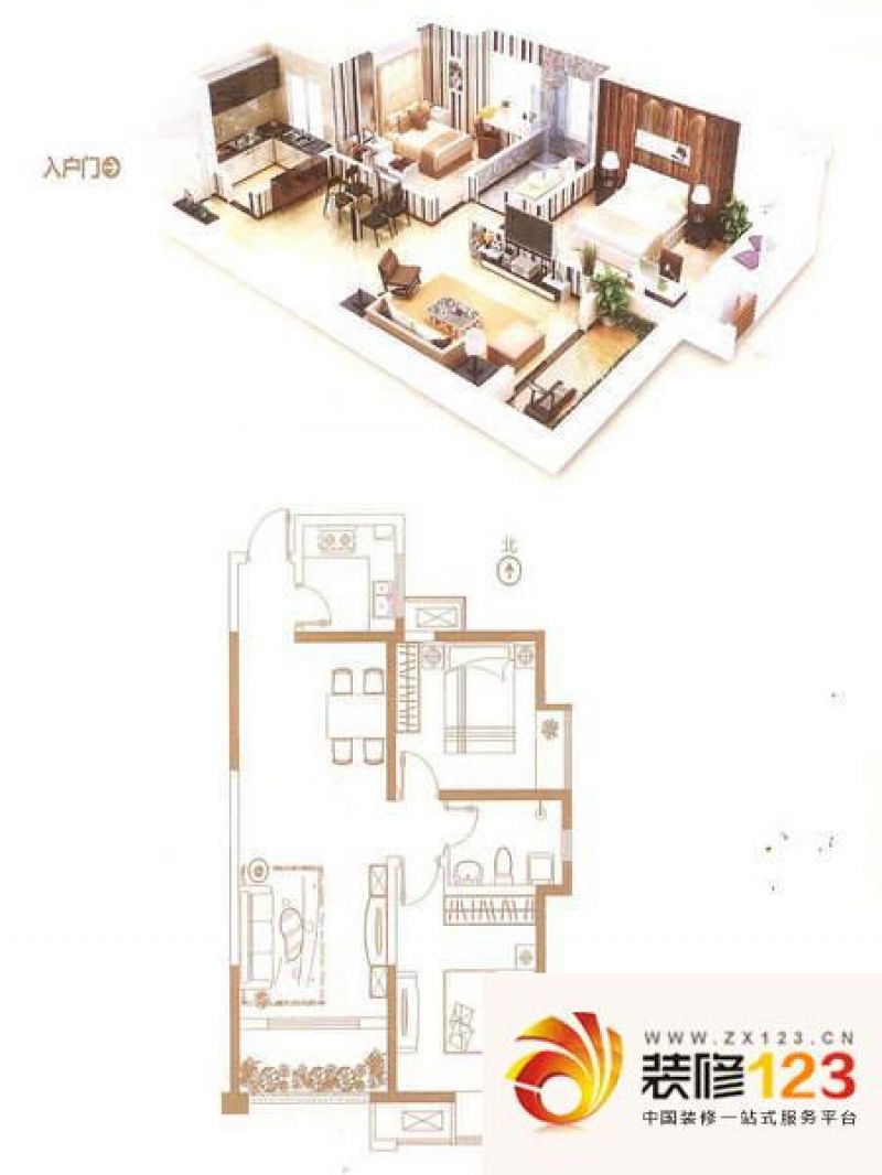 龙湖枫香庭a户型户型图 .