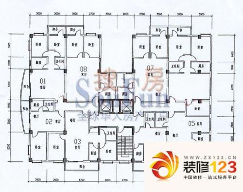 广州华翰大厦华翰大厦户型图1室1厅户型图 1室.