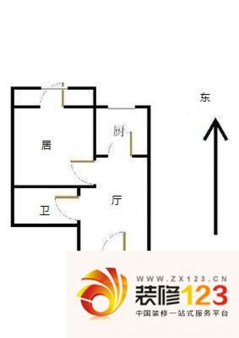 天津华育里华育里户型图户型图 1室1厅1卫1.