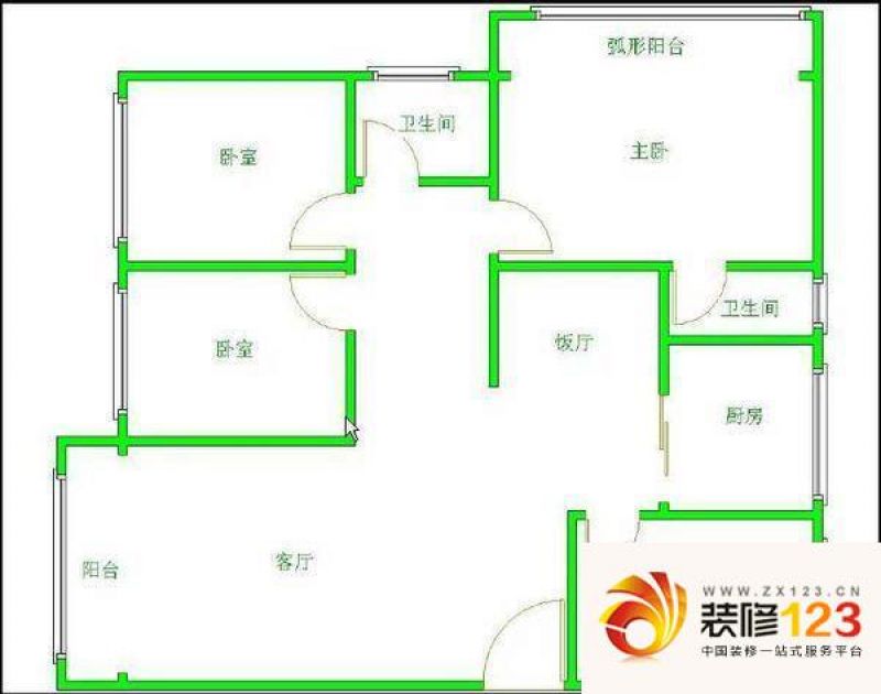 天府花园别墅户型图户型图 4室2 .