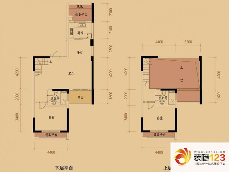 绿都湖滨花园c1户型户型图.