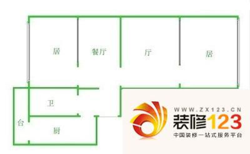 天津华育里华育里户型图户型图 1室1厅1卫1.