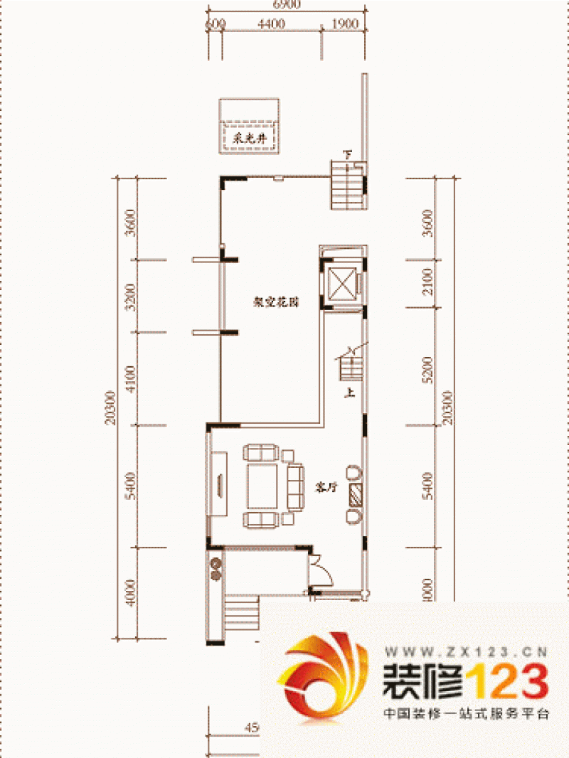 深圳三湘海尚别墅三湘海尚别墅户型图08偶数层 .-我