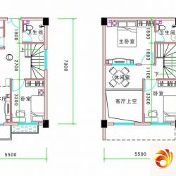 丰泽园户型图LOFT公寓C1户型 3室 ...