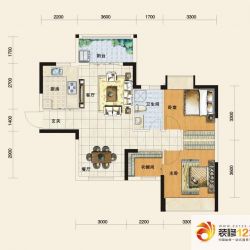 慧谷阳光国际公寓户型图C3户型（已 ...