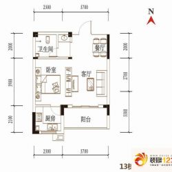 九坤五环华城二期户型图13号楼A3 ...