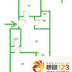 豆瓣小区户型图户型图 2室1厅1卫 ...