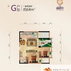 和信融锦云湾G户型户型图 ...