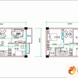 丰泽园户型图LOFT公寓C2户型 3室 ...