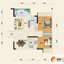 慧谷阳光国际公寓户型图A4户型（已 ...