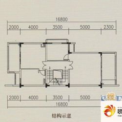 雅居乐小院流溪户型图一期c型联.