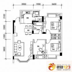 东润豪庭二期阁调E4户型户型图 ...