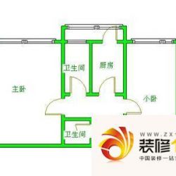 兴化西里户型图户型图 2室1厅2卫.