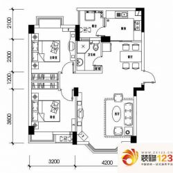 东润豪庭二期阁调E1户型户型图 ...