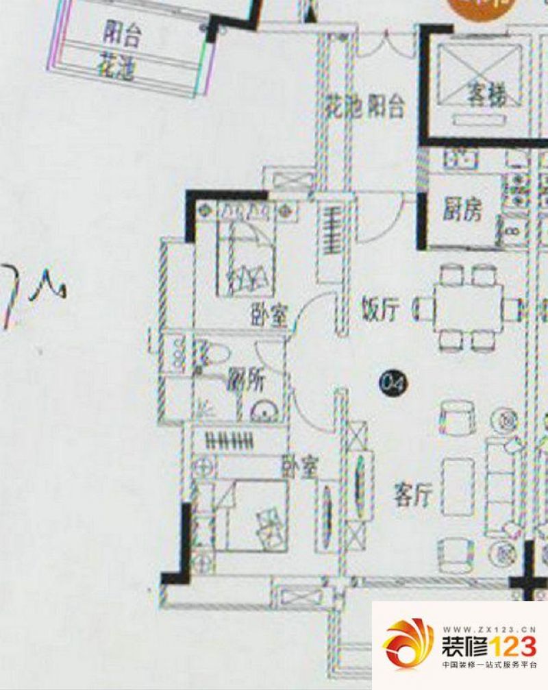 从化人盛巴厘天地人盛巴厘天地13号楼3梯03户型户.