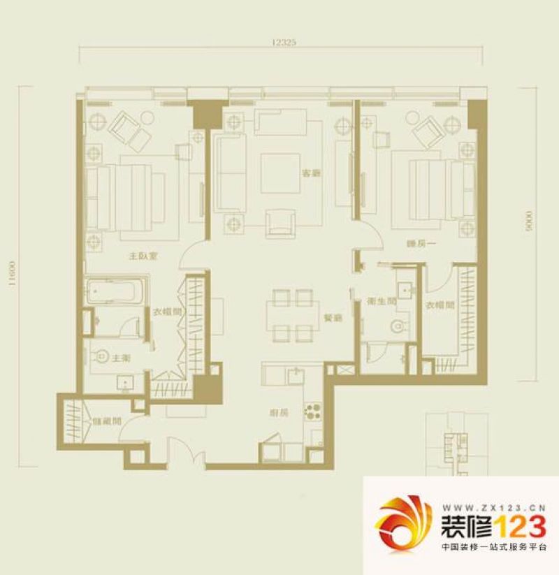 长安太和a3-1户型户型图.