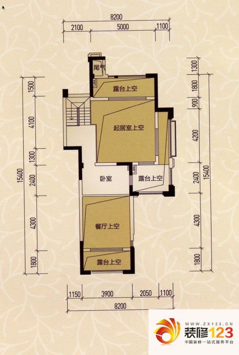 新山水御园户型图a1户型二层 4室.