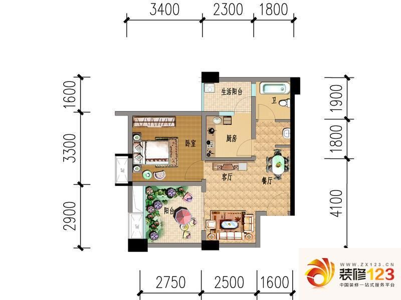 成都香澜半岛香澜半岛3号楼2单元d1户型户型图 .