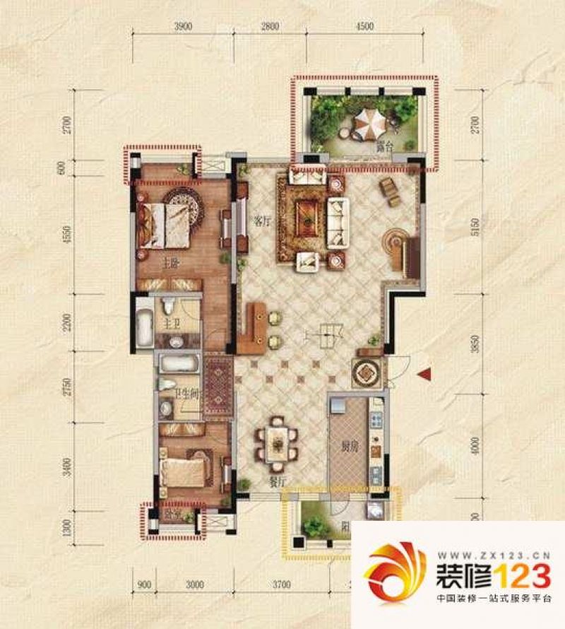 观城h6户型户型图