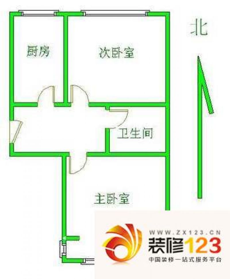 和平里七区户型图户型图 2室1厅1 ...