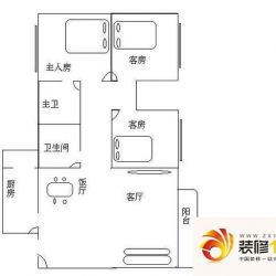 锦骏华庭户型图3室2厅户型图 3室.