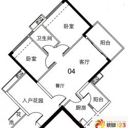 广州可逸家园可逸家园4栋2层05户型户型图.