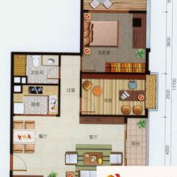 东城国际公寓户型图