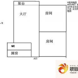 聚德花苑户型图2室1厅户型图 2室.