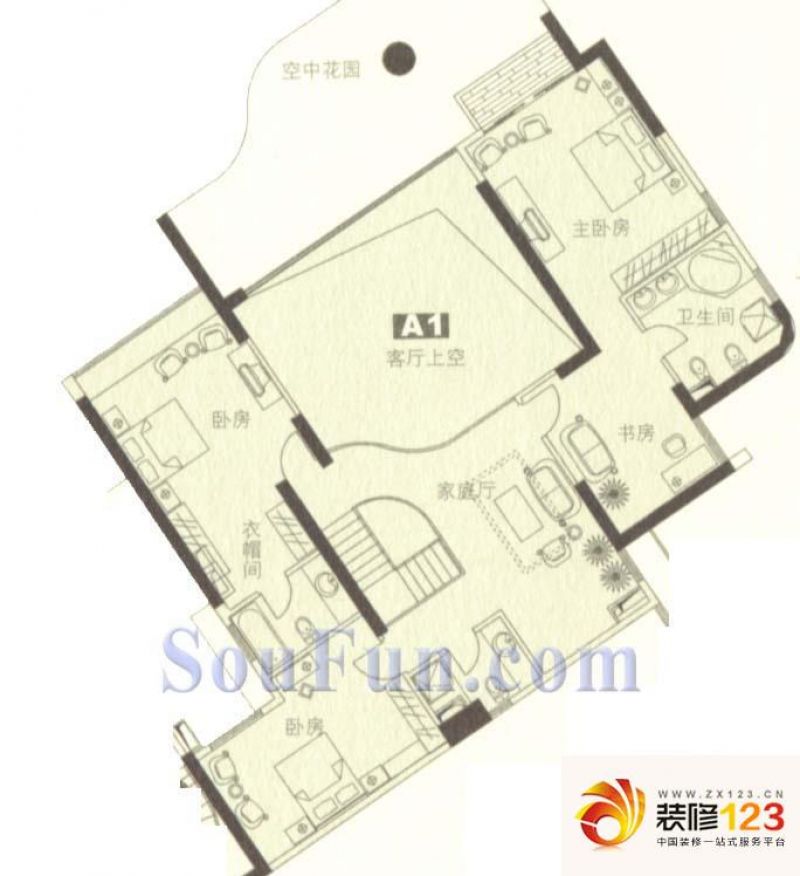 广州汇美景台汇美景台户型图3室2厅户型图 3室.