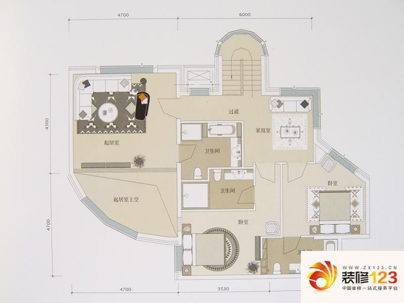 陶然廷户型图三居户型图 3室2 ...