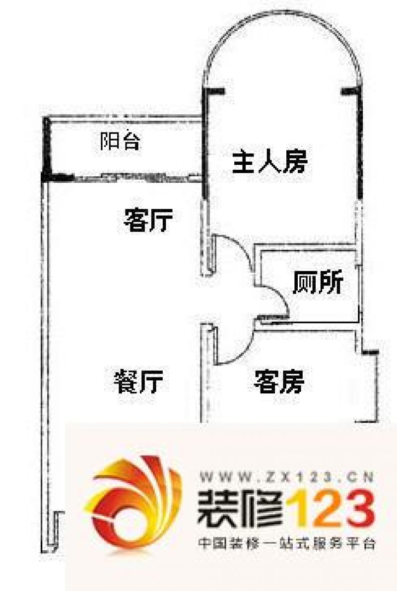 金碧花园碧水闲庭户型图2室2厅户.