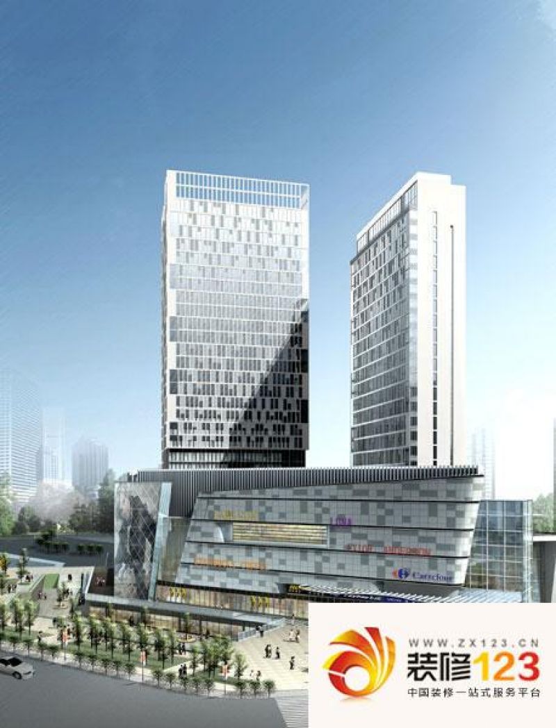 成都财富又一城写字楼财富又一城写字楼外景图效果图