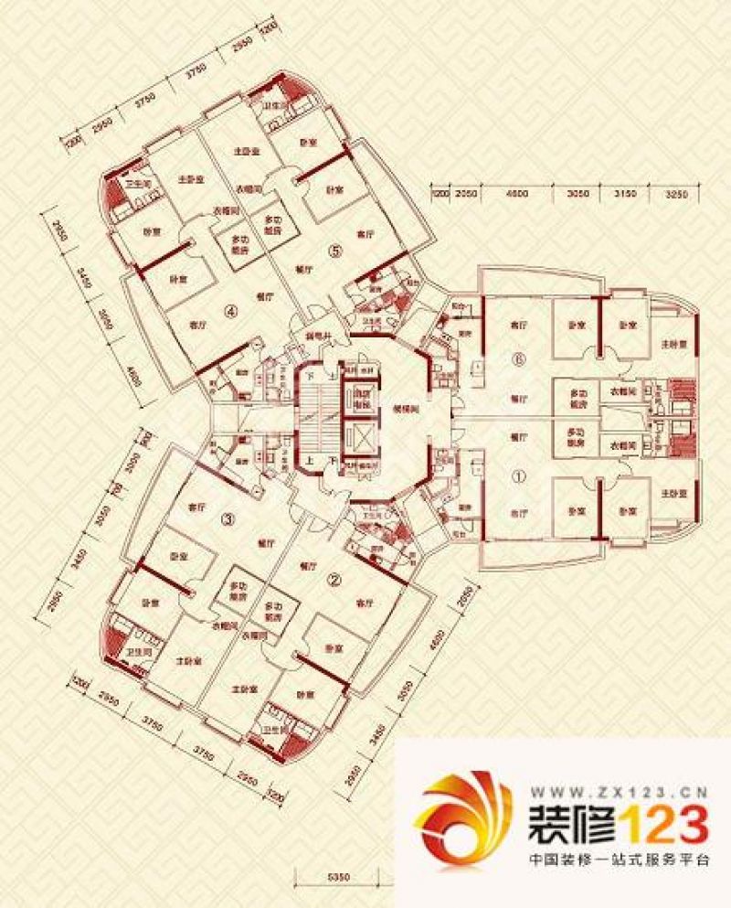 广州中顺领御公馆中顺领御公馆户型图3室2厅 户型.