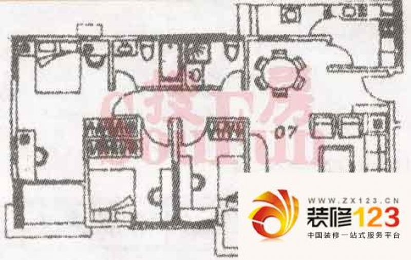 南洲名苑户型图名俊阁1807 3室2.