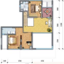 新世界四季山水二期D户型户型图 ...