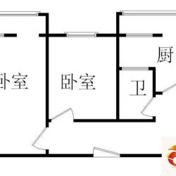 卫生部小区户型图南向2居 2室1厅 ...