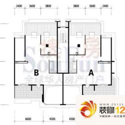 中海凯旋户型图凯悦阁5座A、B户 ...