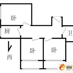 卫生部小区户型图塔07户型 3室1 ...