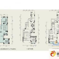 美每家南滨上院户型图一期3号楼.