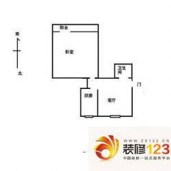 新风北里户型图户型图 1室1厅1卫 ...