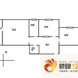 新风北里户型图户型图 3室1厅1卫 ...