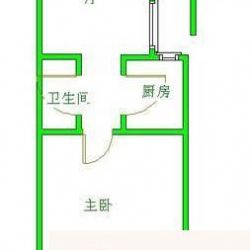 大拐棒胡同户型图户型图 1室1厅1 ...