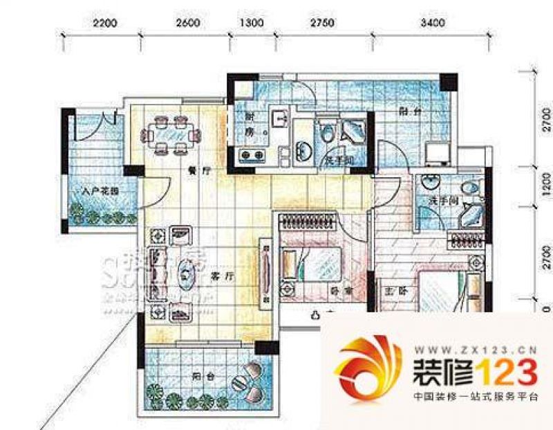 深圳香蜜湖一号合正香蜜原著a1户型户型图 .图片-我