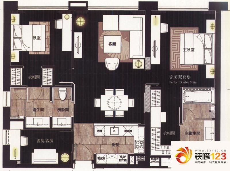 保利世贸公寓户型图酒店式公寓d.