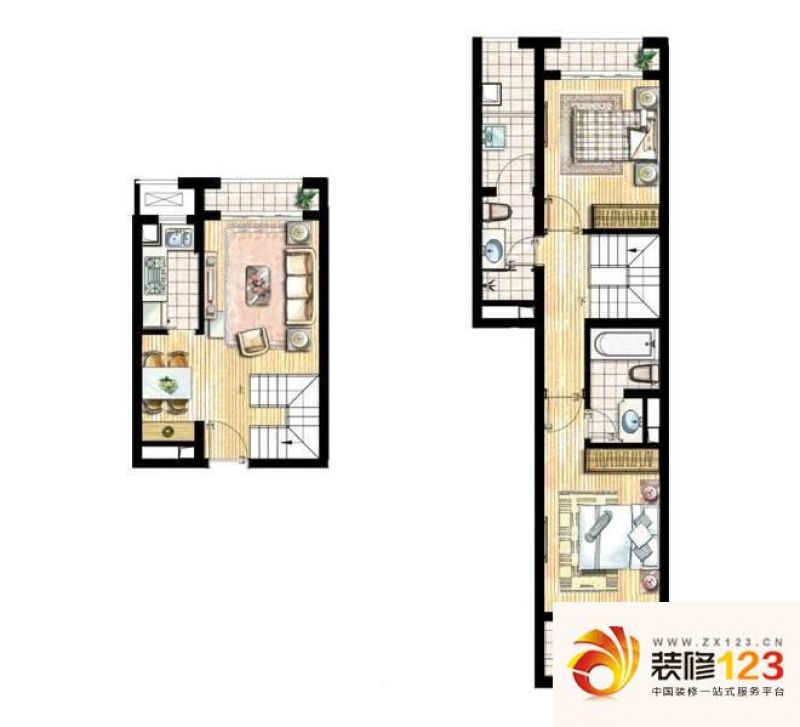 龙湖蔚澜香醍d2户型户型图.