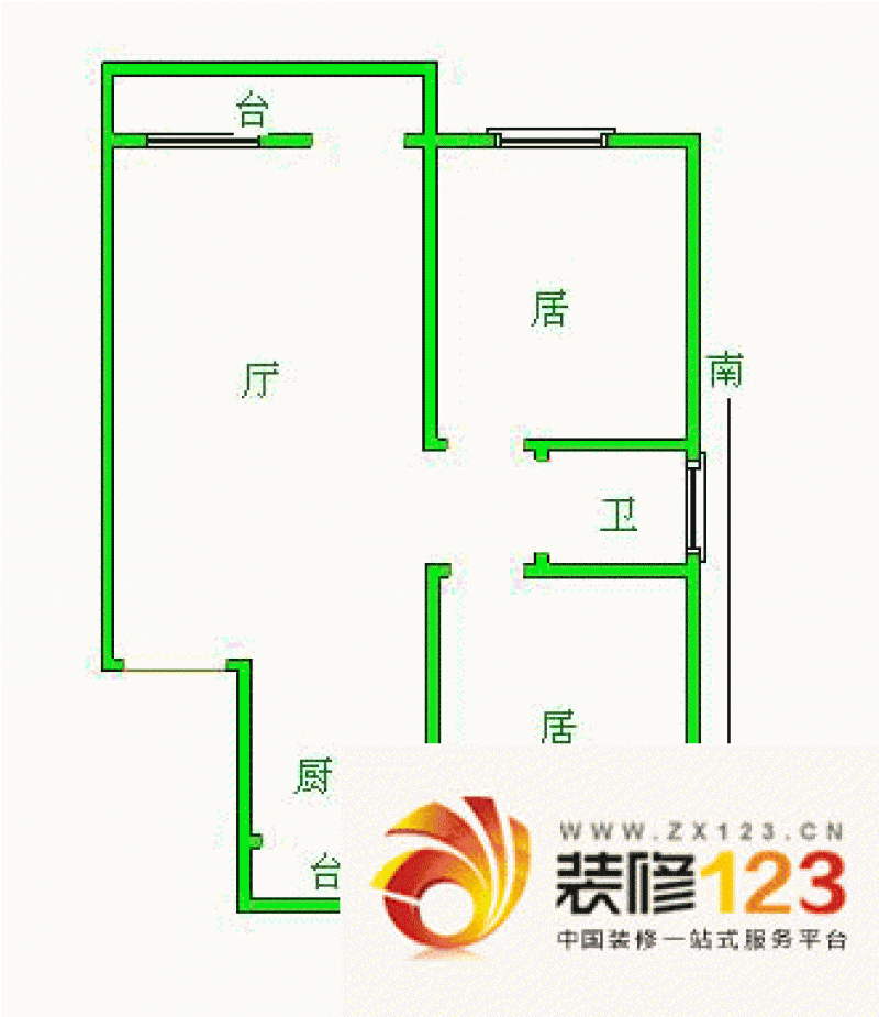 天津金水畔家园金水畔家园户型图户型图 2室1厅1 .