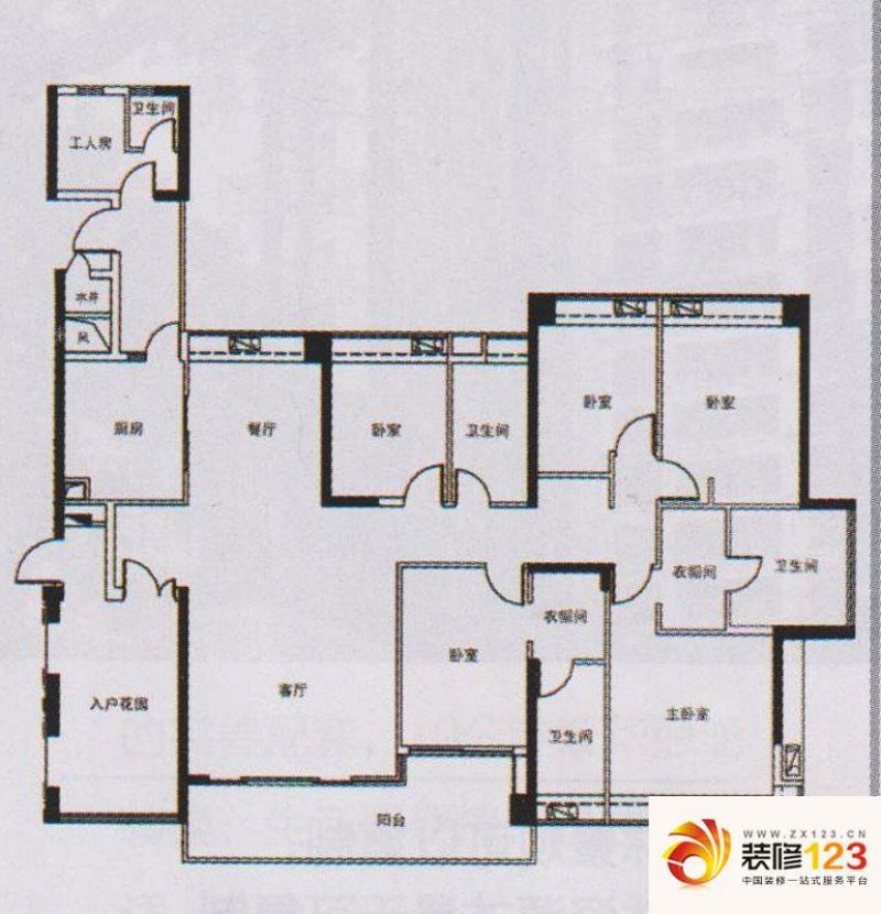 广州越秀可逸锦苑越秀可逸锦苑户型图a1栋02户型.