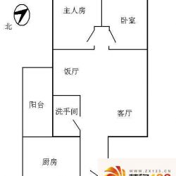 五羊华轩户型图2室2厅户型图 2室 ...