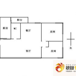 五羊华轩户型图2室2厅户型图 2室 ...